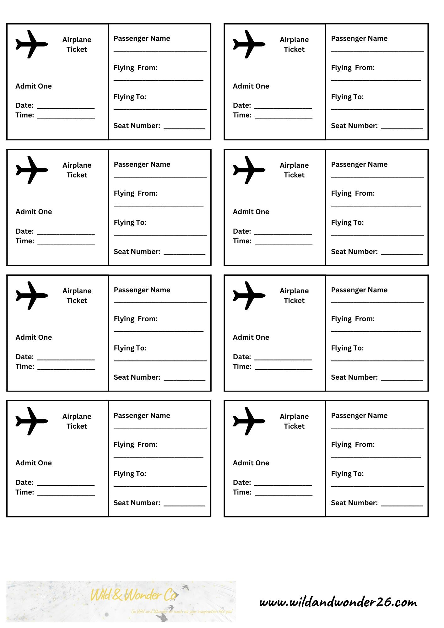 Airplane Tickets