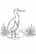 Flamingo Easy Colouring Page