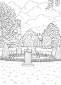 Formal Garden with Fountain