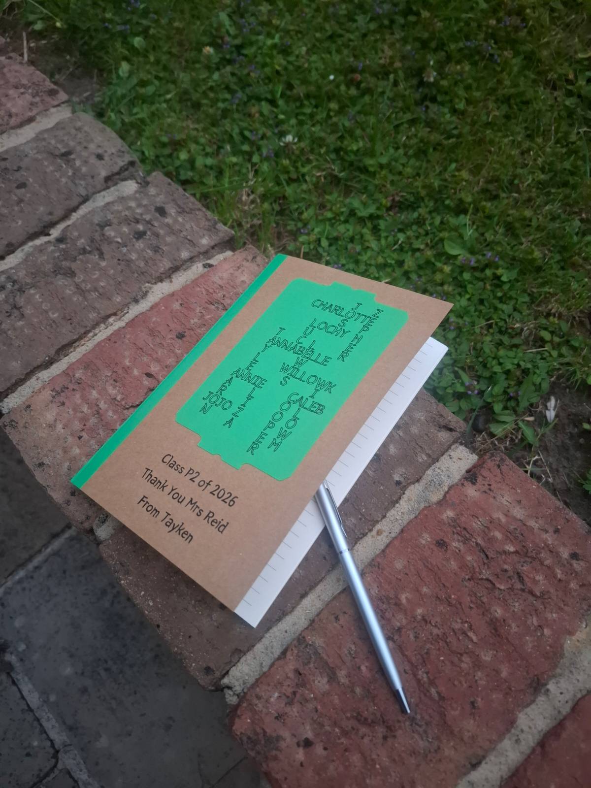 Teacher’s Memory Book and Pen Set