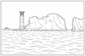 The Lighthouse Detailed Colouring Page